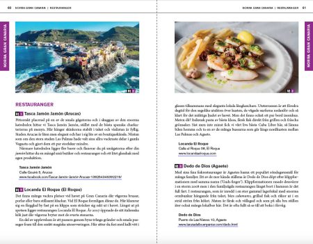 Uppslag från guideboken Mitt Gran Canaria - De 55 bästa restaurangerna