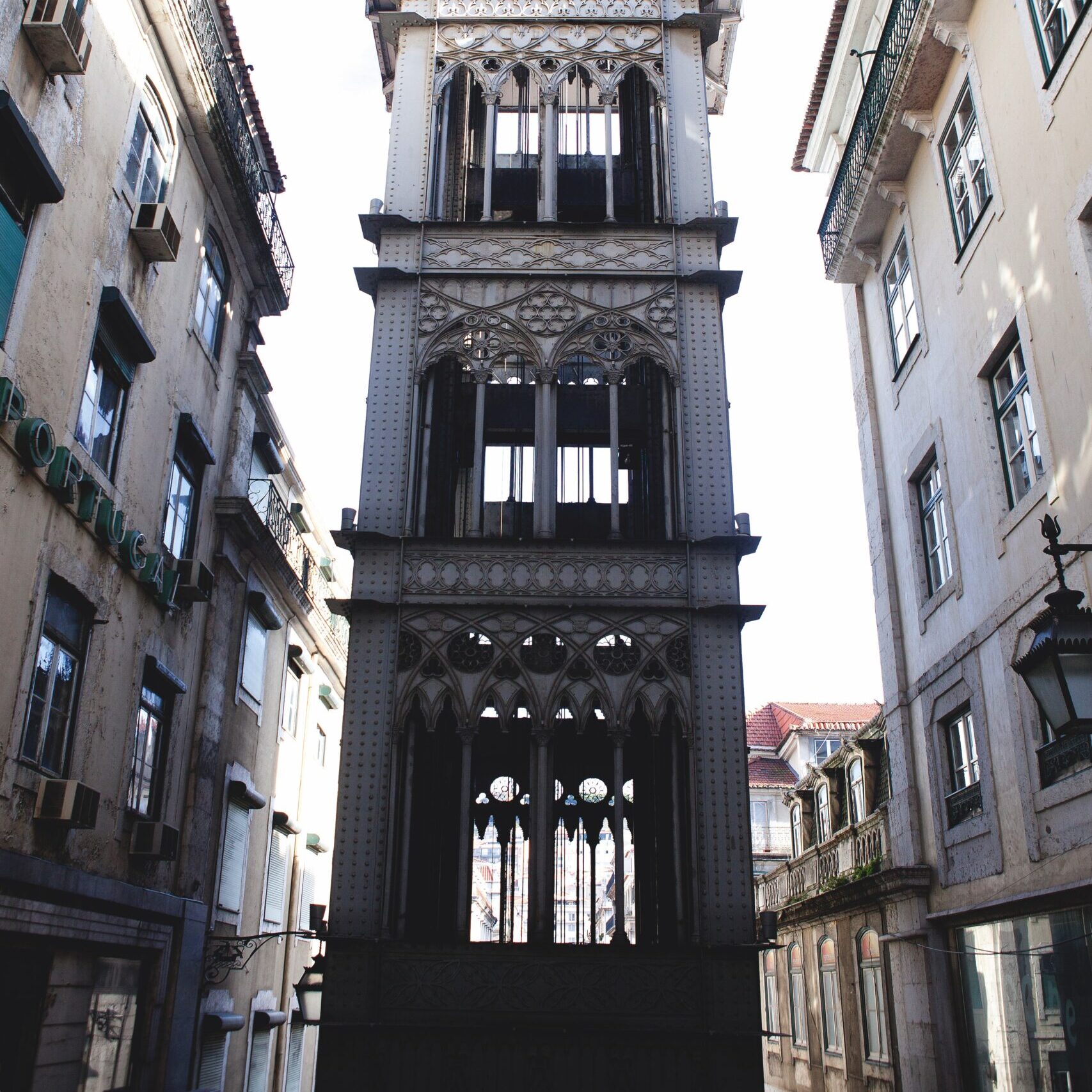 Elevador de santa justa i lissabon