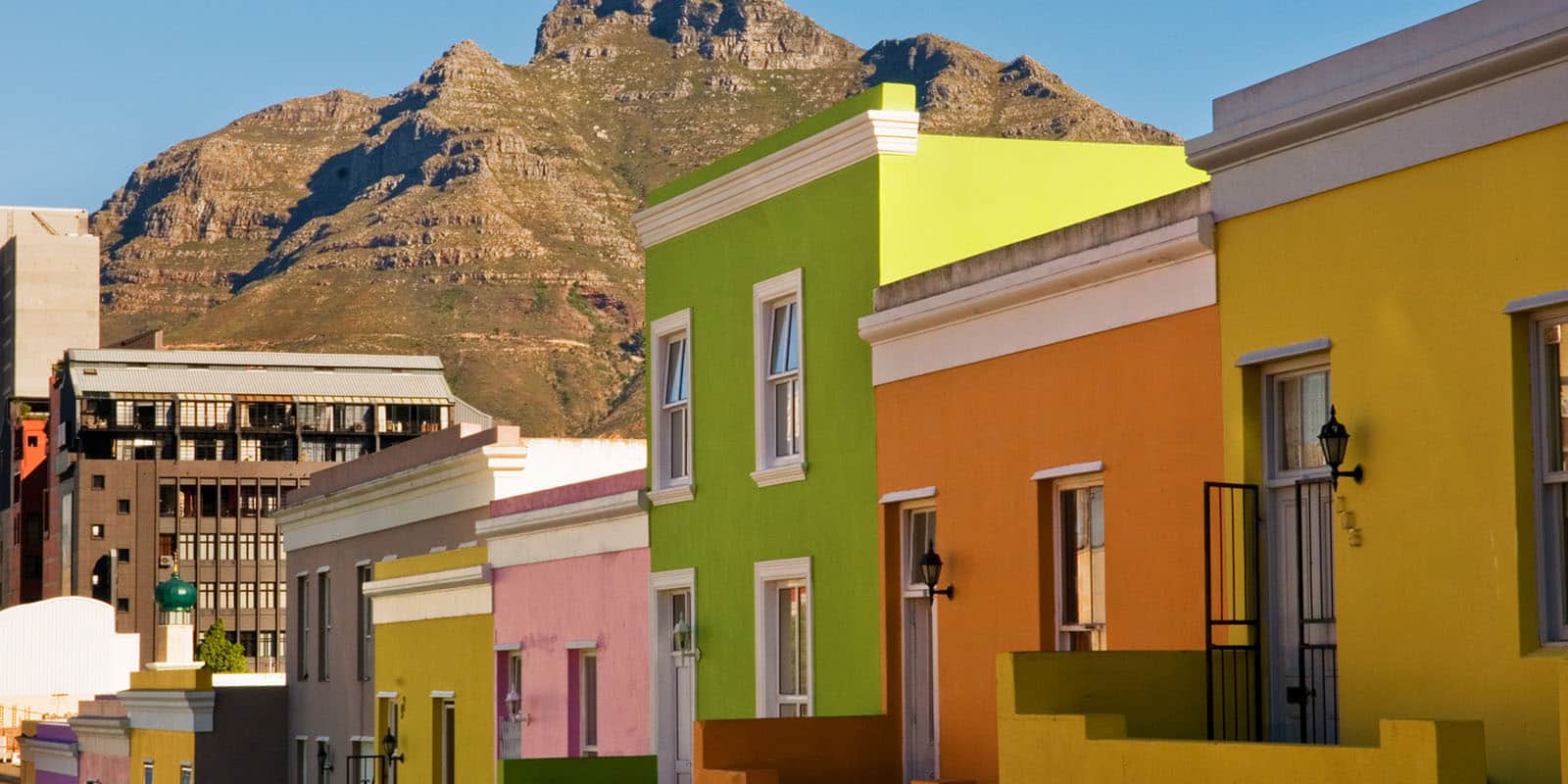 Området Bo Kaap i Kapstaden