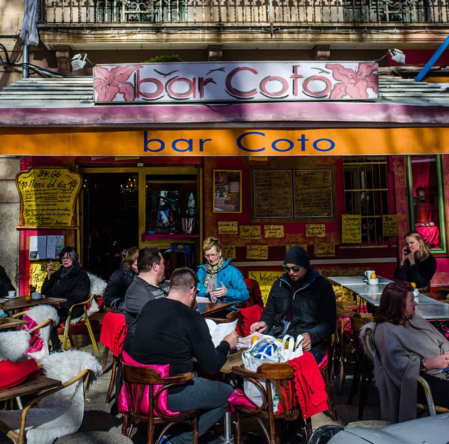 Uteservering bar Coto i Mallorca