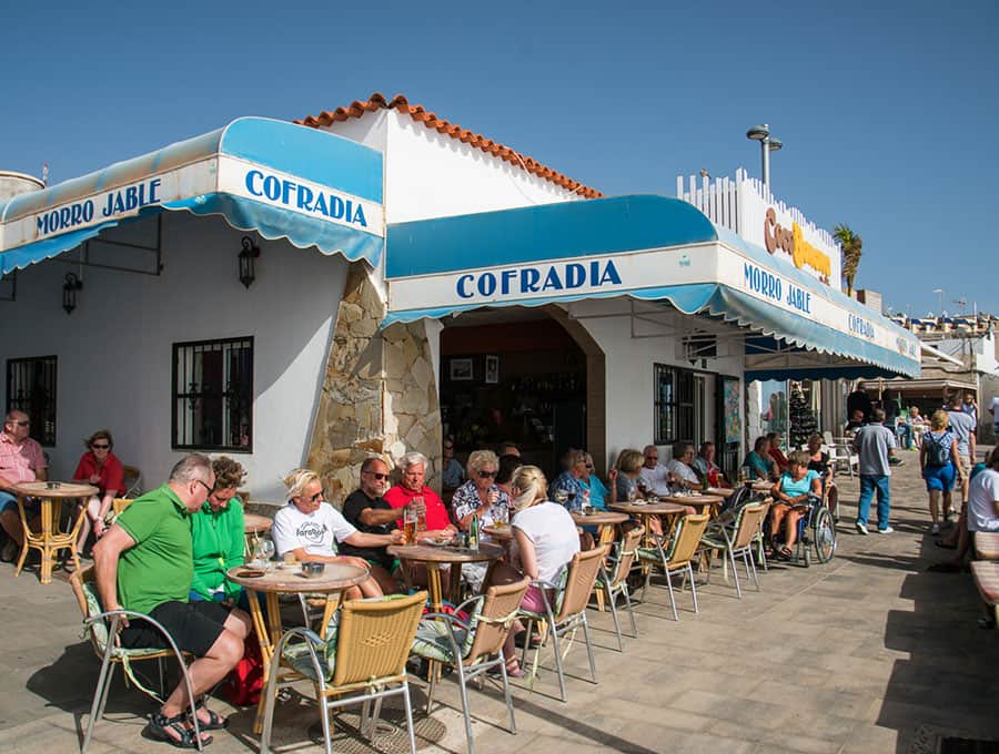 uteservering på Bar Cofradia på Fuerteventura