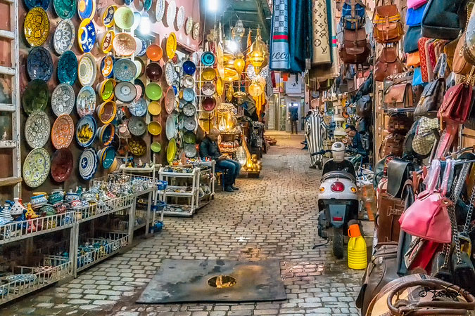Souk i Marrakech