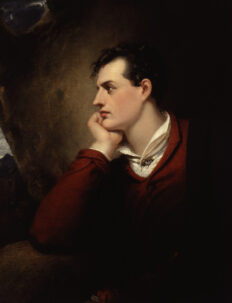 George Gordon Byron, 6th Baron Byron, porträtt av konstnären Richard Westall.