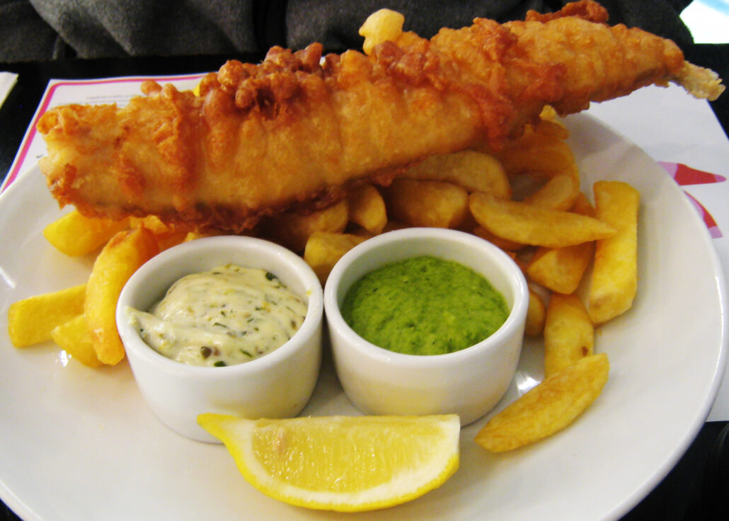 Fish and chips.