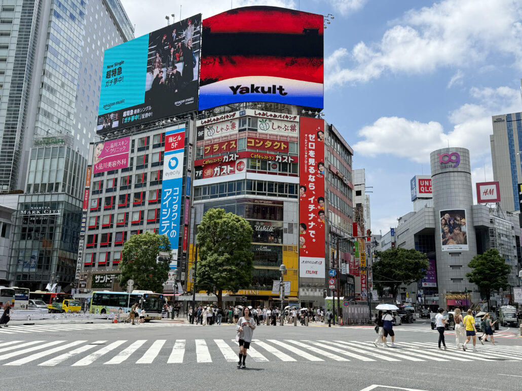 Gator och människor i Tokyo